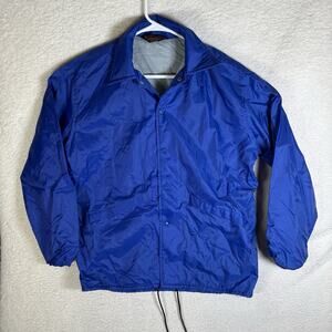 Vintage Pla-Jac Dunbrooke Jacket Mens Medium Blue Lined USA Made Coach 80s 90s